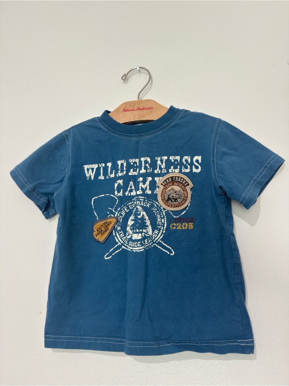 Wilderness Camp Blue Kids T-Shirt